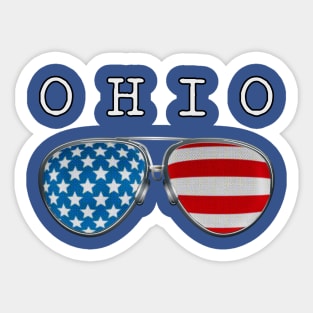 USA PILOT GLASSES OHIO Sticker